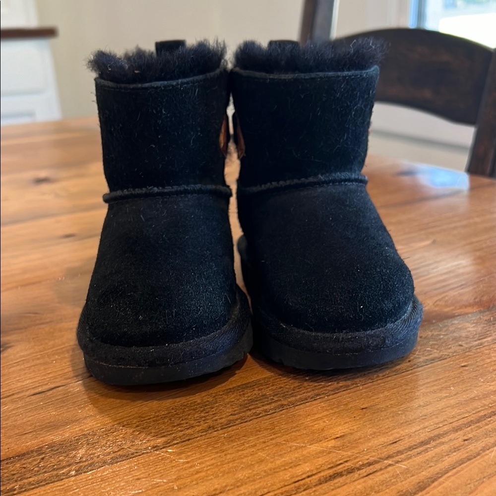 Black Kids' Suede Boots